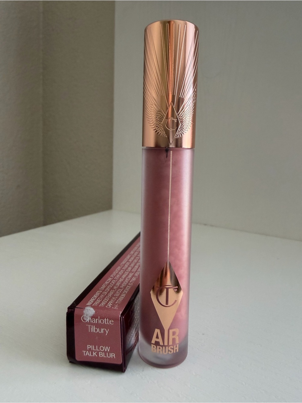 Charlotte Tilbury Airbrush Lip Blur Liquid Lipstick - Pillow Talk blur - Picture 2 of 2